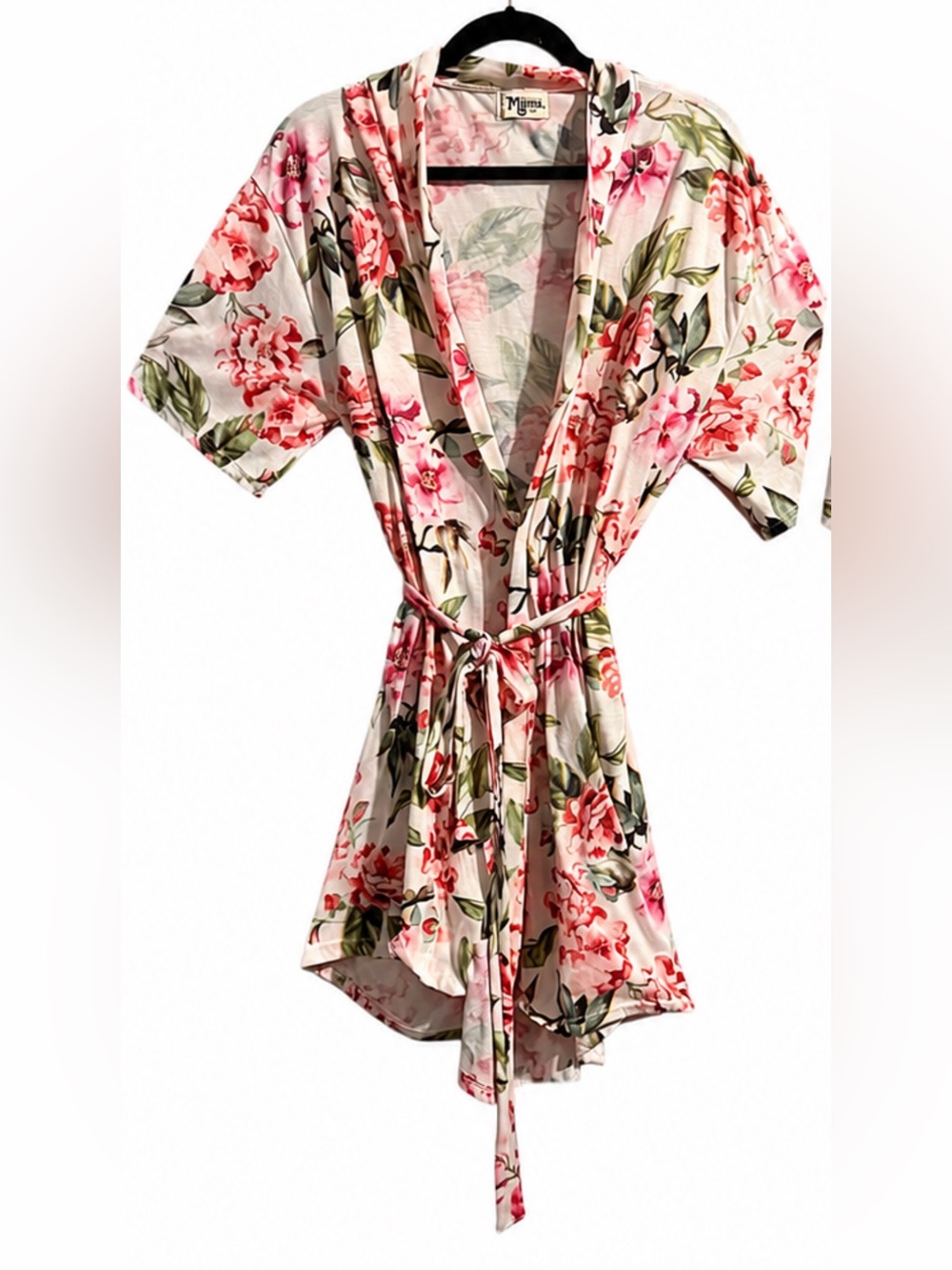 Show Me Your MuMu Pink Floral Short Sleeve Robe